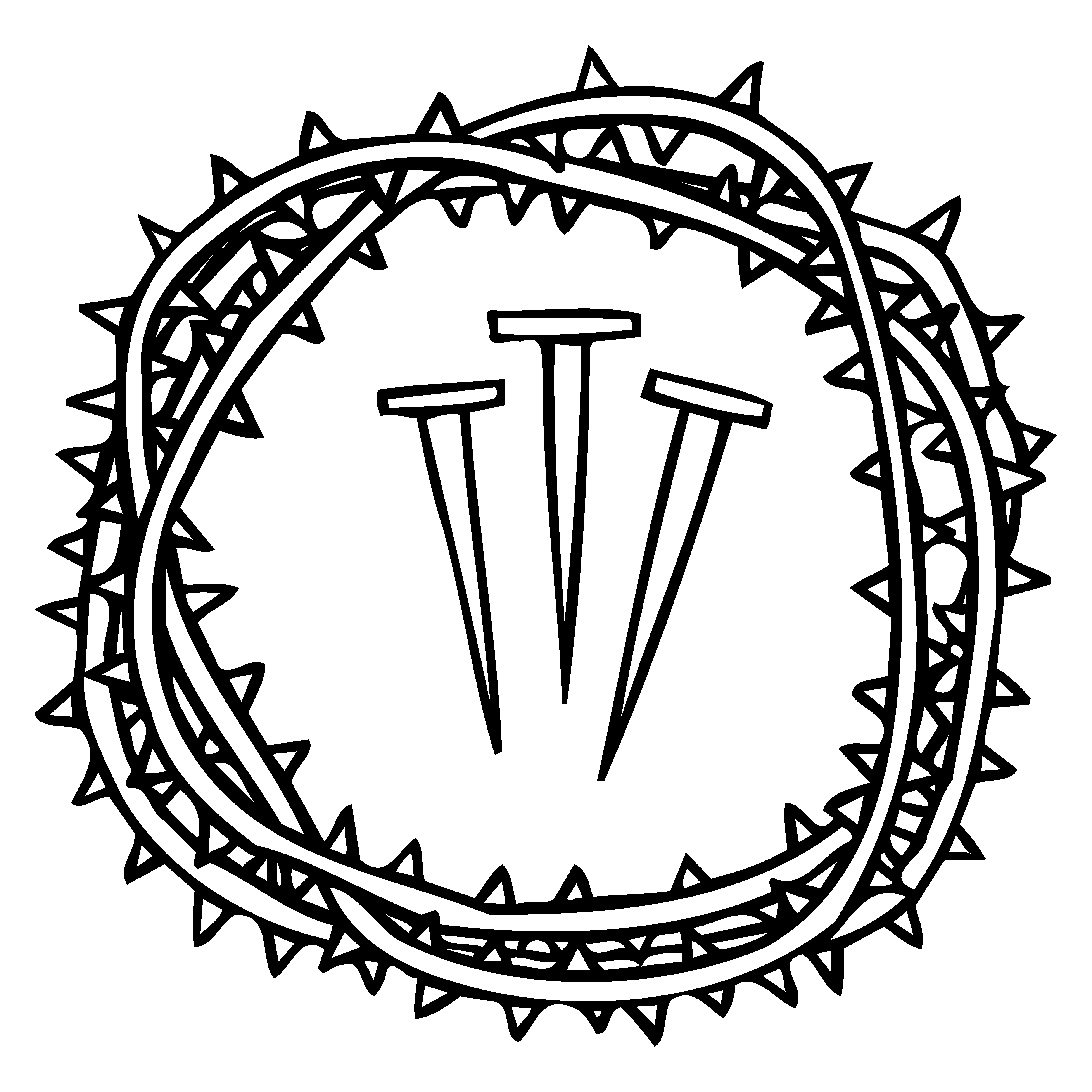 Good Friday nails crown thorns