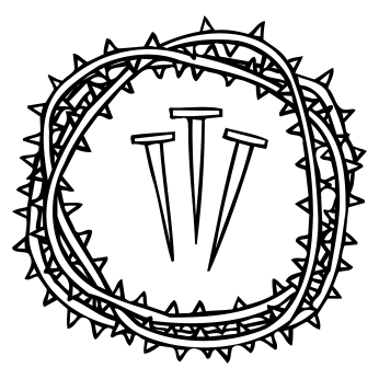 Good Friday nails crown thorns