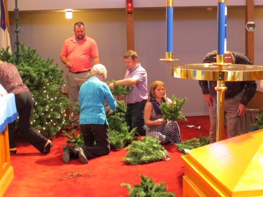 Christmas Tree 2014 set up more work