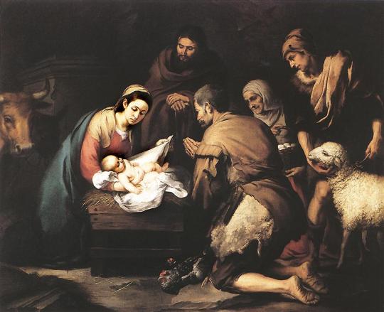 Nativity Sacred Art NatShepherdMurillo
