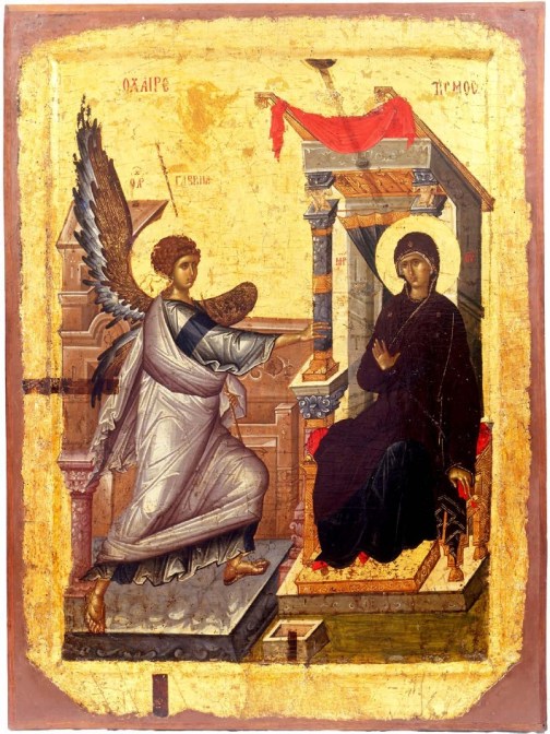 Annunciation,_Early_XIV_Century,_St_Mary_Perivleptos_Church,_Ohrid_Icon_Gallery
