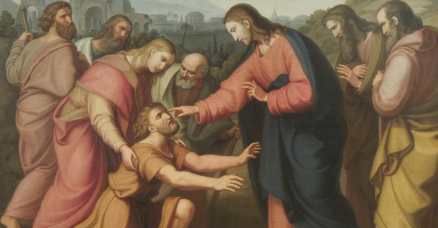 Jesus Healing a blind man