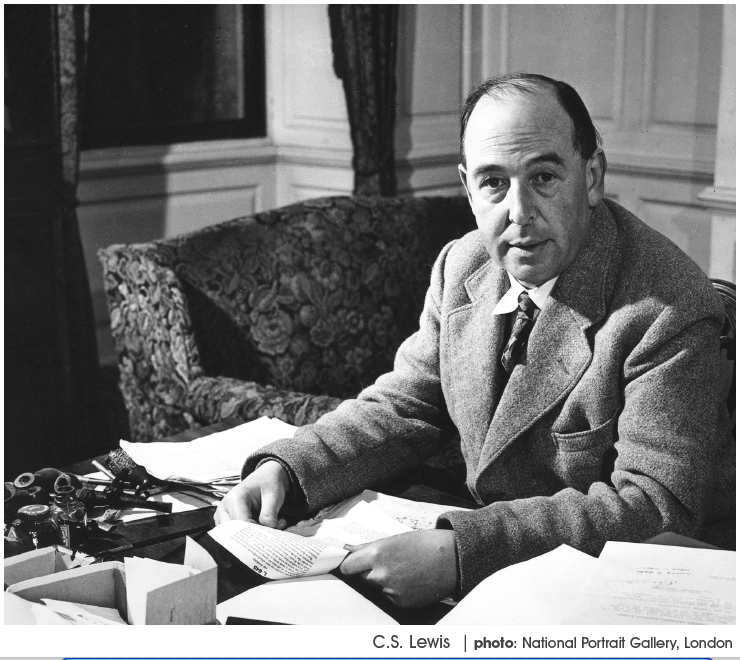 cs-lewis at desk