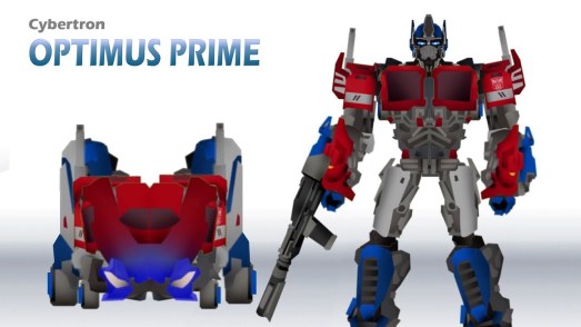 Transformers Optimus Prime forms