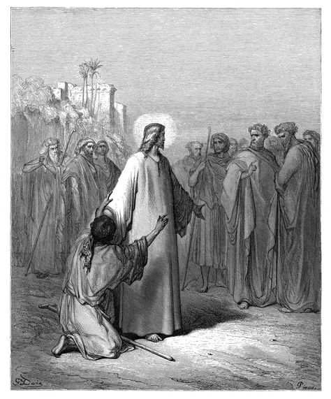 Dore Jesus protecting woman John 8