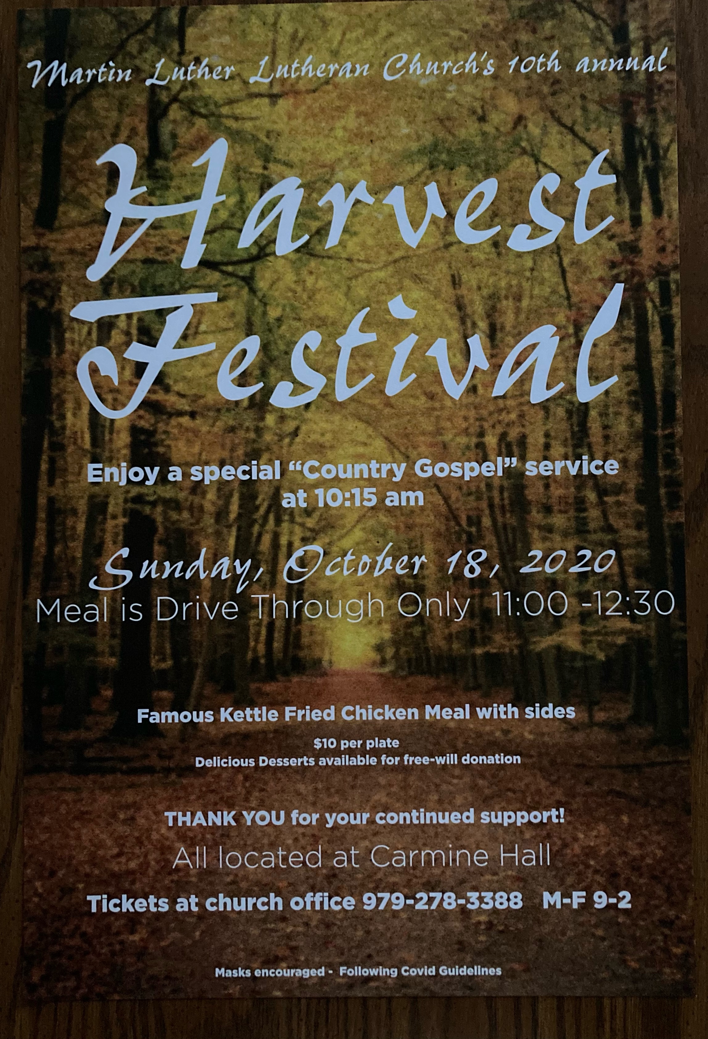 Harvest Festival 2020 Flier